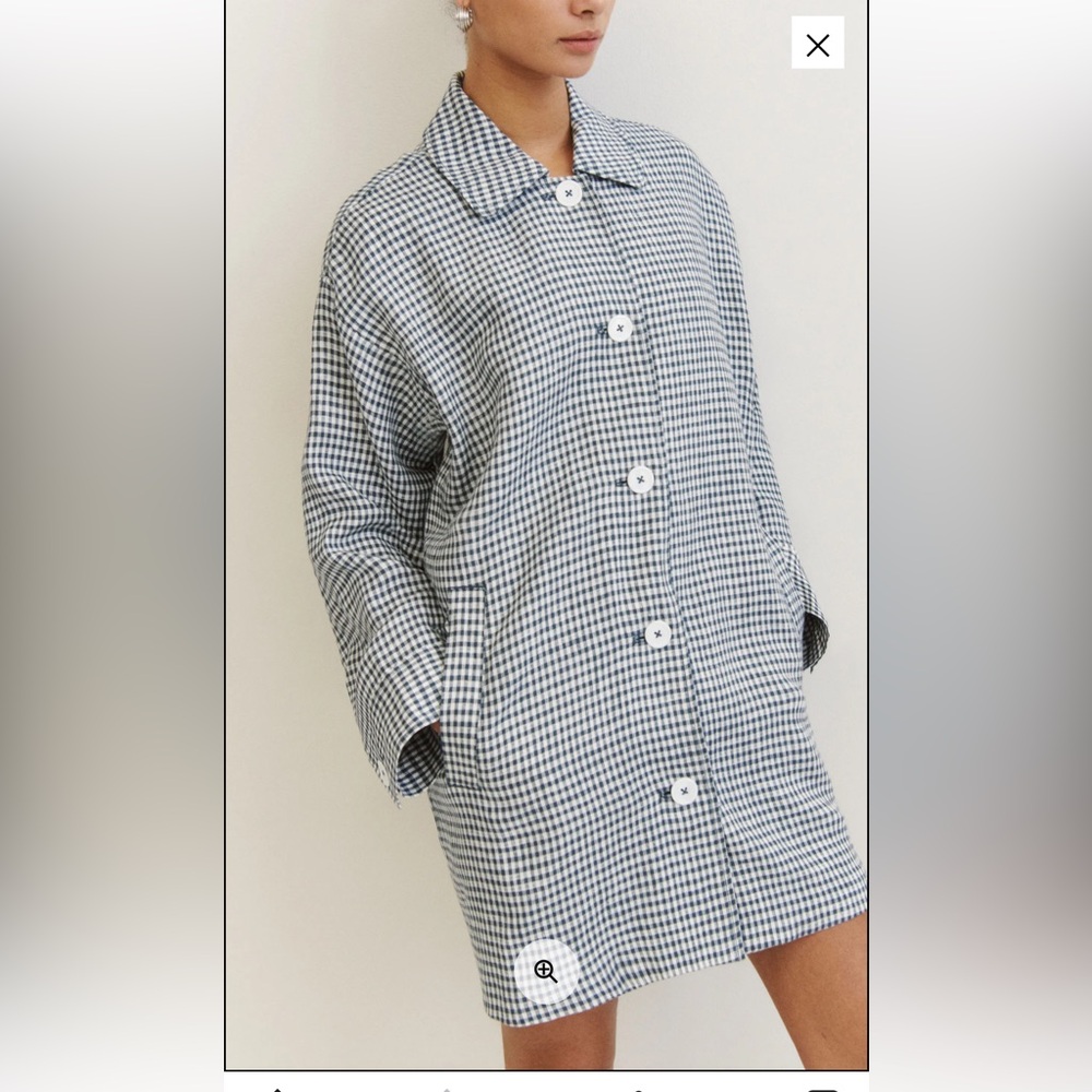 Reformation Irene linen Cactus Jacket - Picture 2 of 7